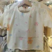 کراپ و شلوار برمودا لینن سایز ۵۵ بچه گانه