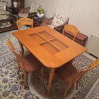 میز ناهار خوری تمام چوب ۴ نفره