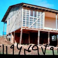 نجاری ساختمان ساخت کلبه چوبی.بومگردی سنتی.باغی