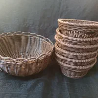 فروش ۷ تکه سبد بافت|صنایع دستی و سایر لوازم تزئینی|شیراز, باغ تخت|دیوار