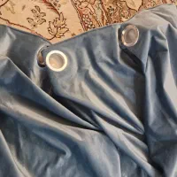 دکور  پرده مخمل  با کیفیت.پانچ شده. سورمه ای آبی|پرده، رانر، رومیزی|اصفهان, شیخ اشراق|دیوار