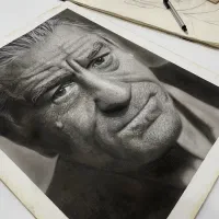 نقاشی سیاه قلم هایپرئال