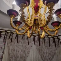 لوستر کلاسیک برنج اب طلا