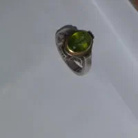 انگشتر دست ساز نقره زبرجد