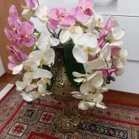 گل وگلدان برنز کاملا برنز