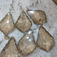 کریستال اویزلوستر رنگ شامپاینی