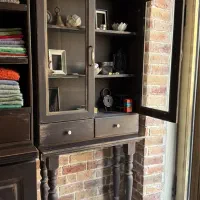 ویترین کنسول چوبی وینتیج|بوفه، ویترین، کنسول|بوشهر, |دیوار