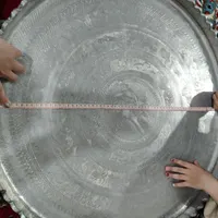 دو عدد سینی مسی قدیمی|کلکسیون اشیاء عتیقه|تویسرکان, |دیوار