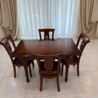 میز نهار خوری تمام چوب  چهار نفره  کلاسیک‌