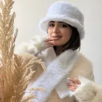 کلاه باکت سفید رنگ