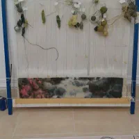 تابلو فرش نیمه بافته