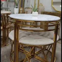 میز ناهار خوری گرد فلزی|میز و صندلی غذاخوری|اصفهان, کساره|دیوار