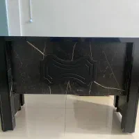 میز لوکس چوبی طرح سنگ