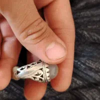 انگشتر عقیق سفدی نقره