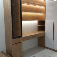 دکوراسیون کابینت سرویس خواب تک و دو نفره میزTV