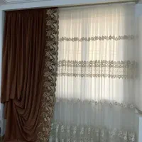 پرده گل برجسته