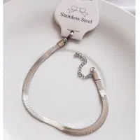 دستبند استیل ماری مدل نقره ای، دستبند هرینگبون|بدلیجات|گرگان, |دیوار