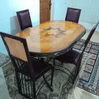 میز نهارخوری ۴ نفره|میز و صندلی غذاخوری|بندر انزلی, کلیور|دیوار