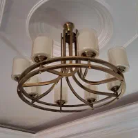 لوستر برنزی ۸ شاخه|لوستر و چراغ آویز|اصفهان, سپاهان‌شهر|دیوار