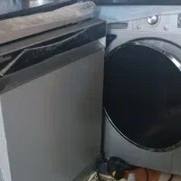 ظرفشویی15نفره و لباسشویی 8نفره جی پلاس در حد نو