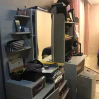 سرویس تخت نوجوان ،میز تحریر و میز آرایش آئینه دار|تخت و سرویس خواب|تهران, دروس|دیوار