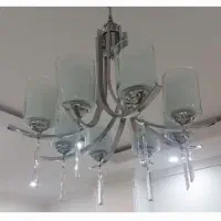 لوستر کروم مدل کارن|لوستر و چراغ آویز|اراک, |دیوار