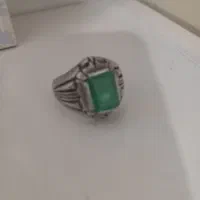 انگشتر نقره زمرد|جواهرات|زنجان, |دیوار