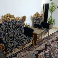 مبل سلطنتی 7نفره و عسلی|مبلمان خانگی و میز عسلی|قرچک, شهرک طلائیه|دیوار