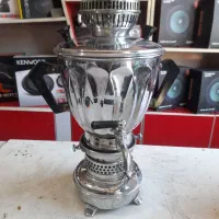 سماور نفتی  و برقی برنزی شمعدان چراغ انگلیسی هویه|کلکسیون اشیاء عتیقه|همدان, |دیوار