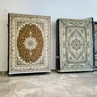 فرش پرنیان دورنگ لاکی وموکا۱۲۰۰ شونه