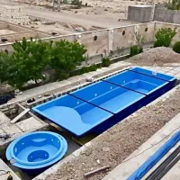 استخر جکوزی فایبرگلاس و بتنی