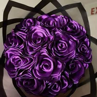 دسته گل رز روبانی|گل مصنوعی|شوش, |دیوار
