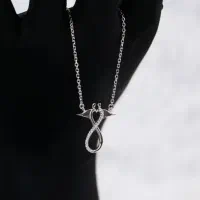 گردنبند نقره ب