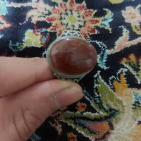 انگشتر عقیق و نقره