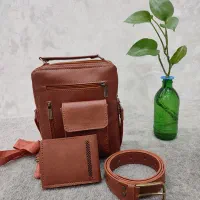 کیف وکمربند وکیف جیبی چرم مصنوعی دست دوز|کیف، کفش، کمربند|فولادشهر, B7|دیوار