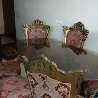 مبلمان سلطنتی چوب گردو مخصوص عروس و داماد