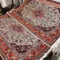 جفت ۶متری کرم  دستبافت تبریز