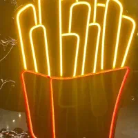 تابلو نئون فلکسی طرح 1- فنجان 2- سیب زمینی