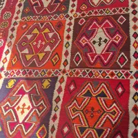 گلیم دستباف قشقایی|گلیم، جاجیم، گبه|شیراز, تل حسین‌آباد|دیوار