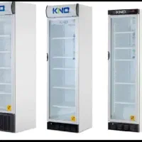 یخچال ایستاده مشکی و سفید تاج دار و بدون تاج