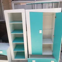 کمدویترین کودک و نوجوان کتابخانه میزتحریر|تخت و سرویس خواب|اصفهان, لاله|دیوار