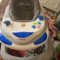 کالسکه و راهروک صندلی غذا با گهواره