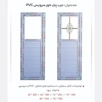 درب و پنجره اماده پی وی سی و UPVCتولید فروش لنجان|مصالح و تجهیزات ساختمان|لنجان, |دیوار