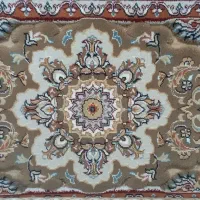 دوجفت پشتی کرم رنگ (برجسته)