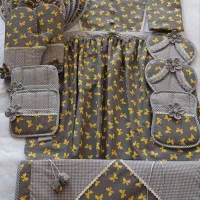 دوخت سرویس اشپزخانه عروس با طرح و پارچه دلخواه