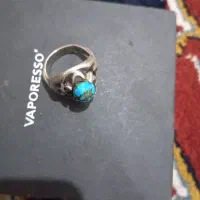 انگشتر نقره دستاز فیروزه نیشابوری