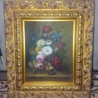 تابلو انتیک کار دست نقاشی