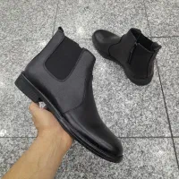 کفش محسن نیم بوت تمام چرم طبیعی گاوی کد۳۳۳