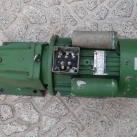 موتور گیربکس تک فاز بالابر کارکرده  3 hp   63 rpm