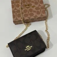 کیف مینی برند coach رنگ قهوه ای تیره|کیف، کفش، کمربند|بابل, |دیوار